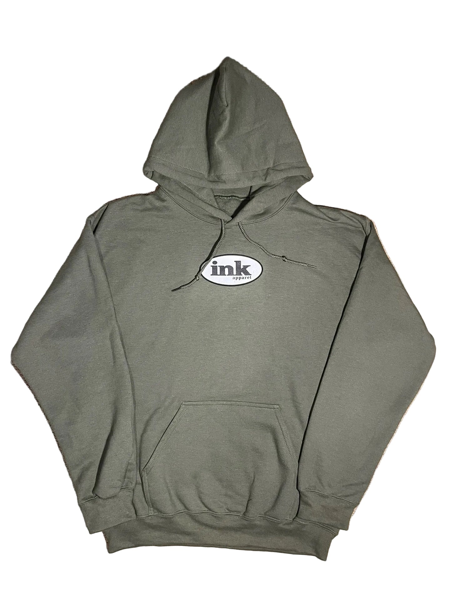 ink hoodie forest green